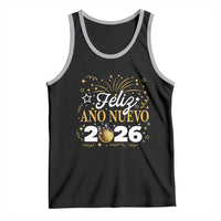 Spanish New Year 2026 Tank Top Feliz Ano Nuevo NYE Party Faux Glitter Effect Printed - Wonder Print Shop