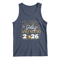 Spanish New Year 2026 Tank Top Feliz Ano Nuevo NYE Party Faux Glitter Effect Printed - Wonder Print Shop
