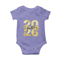 Hello New Year 2026 Vintage Floral Patchwork Quilt Baby Onesie - Wonder Print Shop