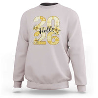 Hello New Year 2026 Vintage Floral Patchwork Quilt Sweatshirt - Wonder Print Shop