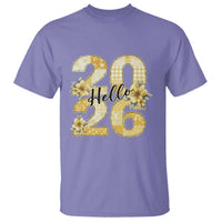 Hello New Year 2026 Vintage Floral Patchwork Quilt T Shirt - Wonder Print Shop