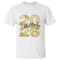 Hello New Year 2026 Vintage Floral Patchwork Quilt T Shirt - Wonder Print Shop