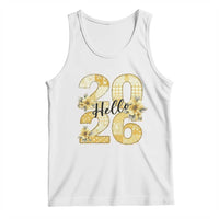 Hello New Year 2026 Vintage Floral Patchwork Quilt Tank Top - Wonder Print Shop