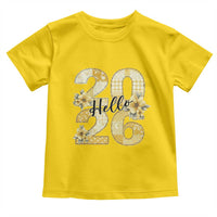 Hello New Year 2026 Vintage Floral Patchwork Quilt Toddler T Shirt - Wonder Print Shop