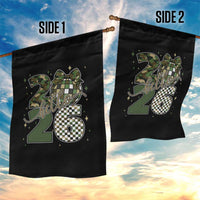 Camo Happy New Year Party 2026 Garden Flag Camouflage Disco Ball - Wonder Print Shop