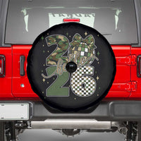 Camo Happy New Year Party 2026 Spare Tire Cover Camouflage Disco Ball - Wonder Print Shop