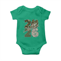 Camo Happy New Year Party 2026 Baby Onesie Camouflage Disco Ball - Wonder Print Shop