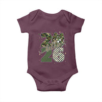 Camo Happy New Year Party 2026 Baby Onesie Camouflage Disco Ball - Wonder Print Shop