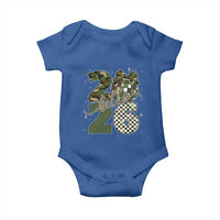 Camo Happy New Year Party 2026 Baby Onesie Camouflage Disco Ball - Wonder Print Shop