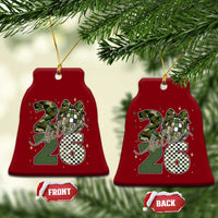 Camo Happy New Year Party 2026 Ceramic Ornament Camouflage Disco Ball - Wonder Print Shop