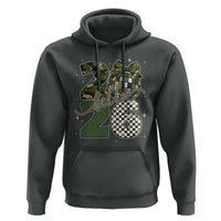 Camo Happy New Year Party 2026 Hoodie Camouflage Disco Ball - Wonder Print Shop
