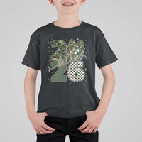 Camo Happy New Year Party 2026 T Shirt For Kid Camouflage Disco Ball - Wonder Print Shop