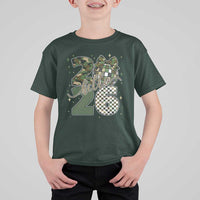 Camo Happy New Year Party 2026 T Shirt For Kid Camouflage Disco Ball - Wonder Print Shop
