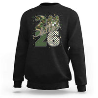 Camo Happy New Year Party 2026 Sweatshirt Camouflage Disco Ball - Wonder Print Shop