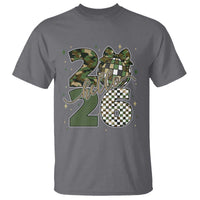 Camo Happy New Year Party 2026 T Shirt Camouflage Disco Ball - Wonder Print Shop