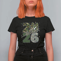 Camo Happy New Year Party 2026 T Shirt For Women Camouflage Disco Ball - Wonder Print Shop