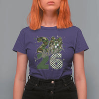 Camo Happy New Year Party 2026 T Shirt For Women Camouflage Disco Ball - Wonder Print Shop