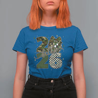Camo Happy New Year Party 2026 T Shirt For Women Camouflage Disco Ball - Wonder Print Shop
