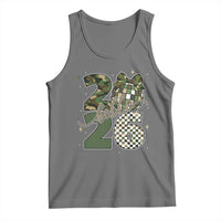 Camo Happy New Year Party 2026 Tank Top Camouflage Disco Ball - Wonder Print Shop