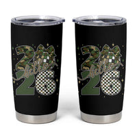 Camo Happy New Year Party 2026 Tumbler Cup Camouflage Disco Ball - Wonder Print Shop