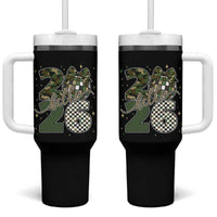 Camo Happy New Year Party 2026 Tumbler With Handle Camouflage Disco Ball - Wonder Print Shop