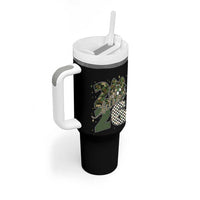 Camo Happy New Year Party 2026 Tumbler With Handle Camouflage Disco Ball - Wonder Print Shop