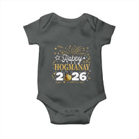 Scottish New Year 2026 Baby Onesie Happy Hogmanay NYE Party Faux Glitter Effect Printed - Wonder Print Shop