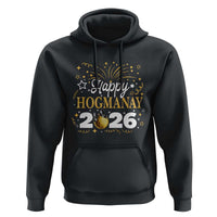 Scottish New Year 2026 Hoodie Happy Hogmanay NYE Party Faux Glitter Effect Printed - Wonder Print Shop