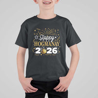 Scottish New Year 2026 T Shirt For Kid Happy Hogmanay NYE Party Faux Glitter Effect Printed - Wonder Print Shop