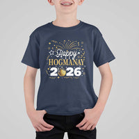 Scottish New Year 2026 T Shirt For Kid Happy Hogmanay NYE Party Faux Glitter Effect Printed - Wonder Print Shop