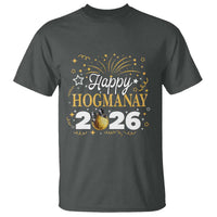 Scottish New Year 2026 T Shirt Happy Hogmanay NYE Party Faux Glitter Effect Printed - Wonder Print Shop
