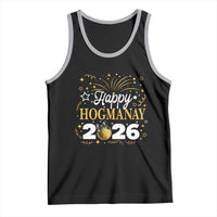Scottish New Year 2026 Tank Top Happy Hogmanay NYE Party Faux Glitter Effect Printed - Wonder Print Shop