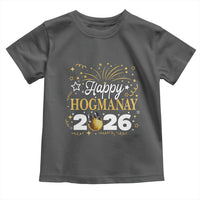 Scottish New Year 2026 Toddler T Shirt Happy Hogmanay NYE Party Faux Glitter Effect Printed - Wonder Print Shop