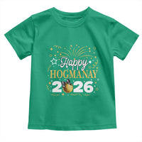 Scottish New Year 2026 Toddler T Shirt Happy Hogmanay NYE Party Faux Glitter Effect Printed - Wonder Print Shop