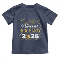 Scottish New Year 2026 Toddler T Shirt Happy Hogmanay NYE Party Faux Glitter Effect Printed - Wonder Print Shop