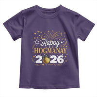 Scottish New Year 2026 Toddler T Shirt Happy Hogmanay NYE Party Faux Glitter Effect Printed - Wonder Print Shop
