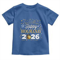 Scottish New Year 2026 Toddler T Shirt Happy Hogmanay NYE Party Faux Glitter Effect Printed - Wonder Print Shop
