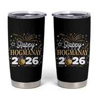 Scottish New Year 2026 Tumbler Cup Happy Hogmanay NYE Party Faux Glitter Effect Printed - Wonder Print Shop