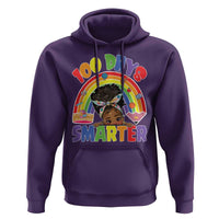 Funny 100 Days Smarter Afro African American Girl Hoodie