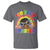 Funny 100 Days Smarter Afro African American Girl T Shirt
