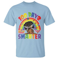 Funny 100 Days Smarter Afro African American Girl T Shirt