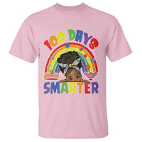 Funny 100 Days Smarter Afro African American Girl T Shirt