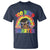 Funny 100 Days Smarter Afro African American Girl T Shirt