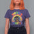 Funny 100 Days Smarter Afro African American Girl T Shirt For Women
