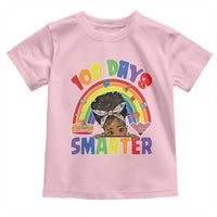 Funny 100 Days Smarter Afro African American Girl Toddler T Shirt
