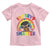 Funny 100 Days Smarter Afro African American Girl Toddler T Shirt