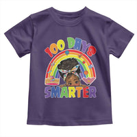 Funny 100 Days Smarter Afro African American Girl Toddler T Shirt