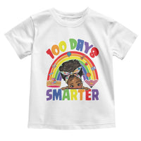 Funny 100 Days Smarter Afro African American Girl Toddler T Shirt