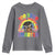 Funny 100 Days Smarter Afro African American Girl Youth Sweatshirt