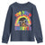 Funny 100 Days Smarter Afro African American Girl Youth Sweatshirt